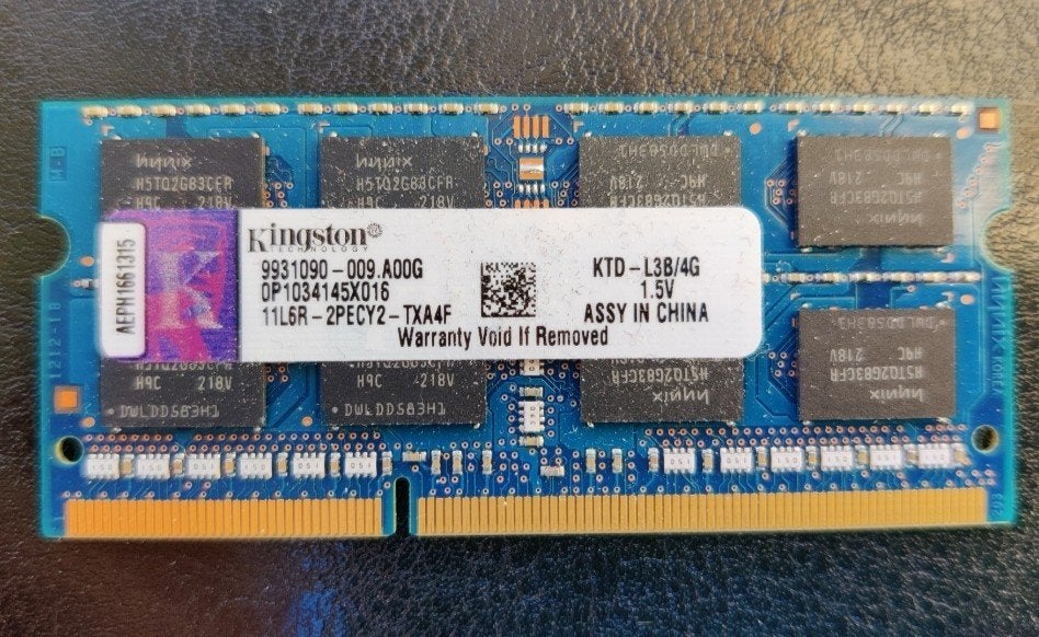 4GB PC3L 12800S DDR3 RAM module Kingston, Computers en Software, Ophalen, Overige soorten, Zo goed als nieuw, Laptop