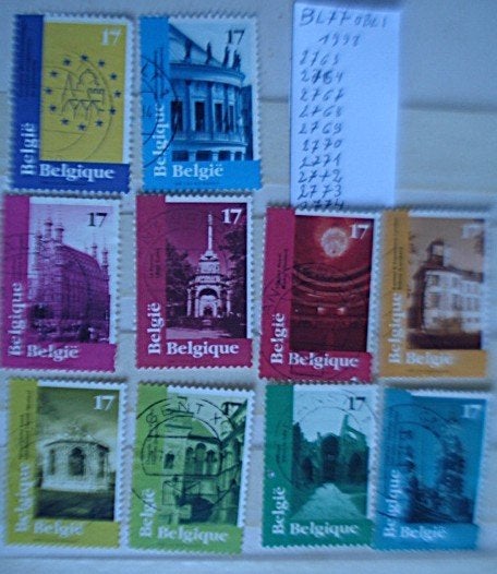 Belgique (o)  BL77 - n, Sans enveloppe, Affranchi, Timbre-poste, Envoi