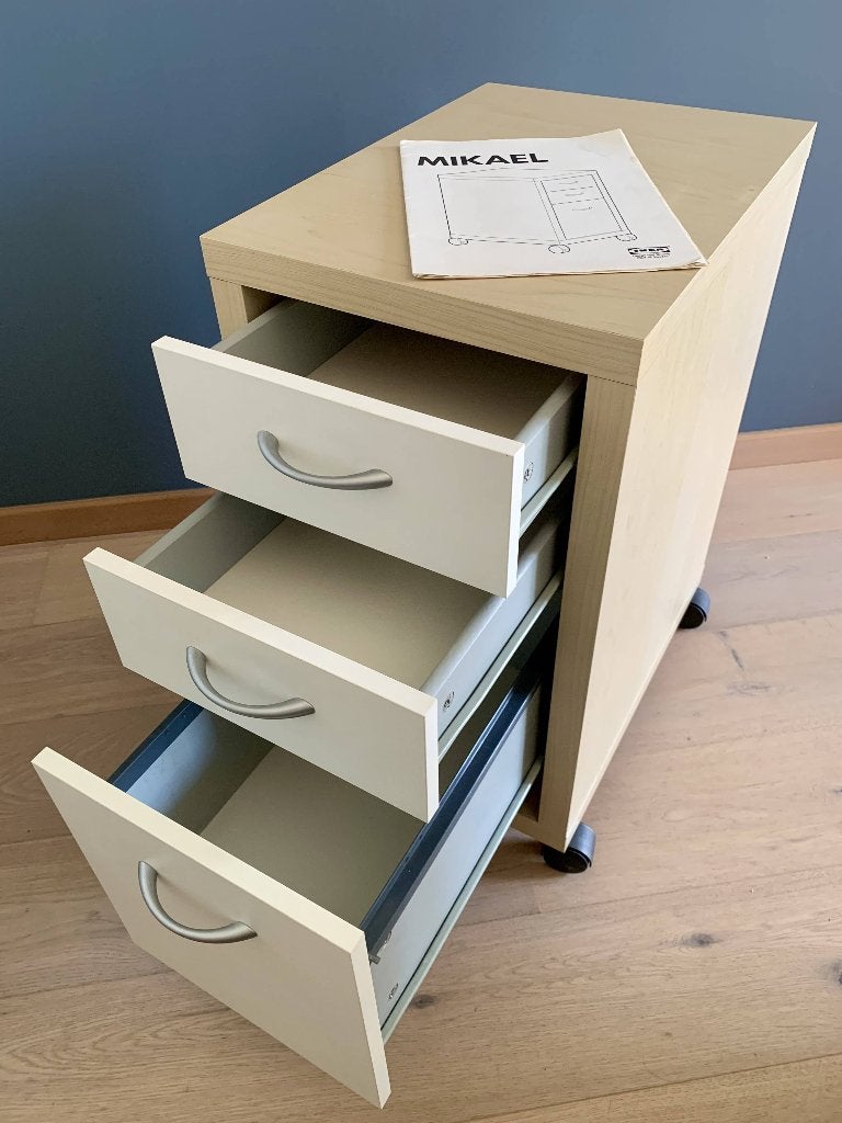 Mooi ikea MIKAEL ladenkastje, Huis en Inrichting, Ophalen, Minder dan 50 cm, Gebruikt, 3 of 4 laden