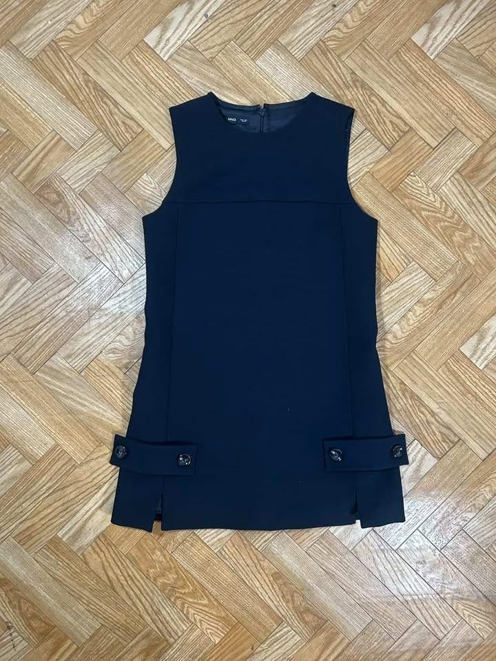 Robe Femme Mango Marine Boutons Décoratifs - Taille S - Neuf, Neuf, Mango, Enlèvement ou Envoi, Autres couleurs