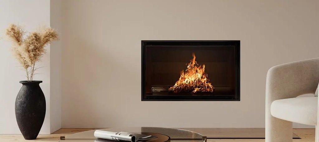 Prix incroyable Rüegg insert Heatcube 49x75 avec ventilateur, Enlèvement ou Envoi, Neuf, Insert, Cheminée au bois