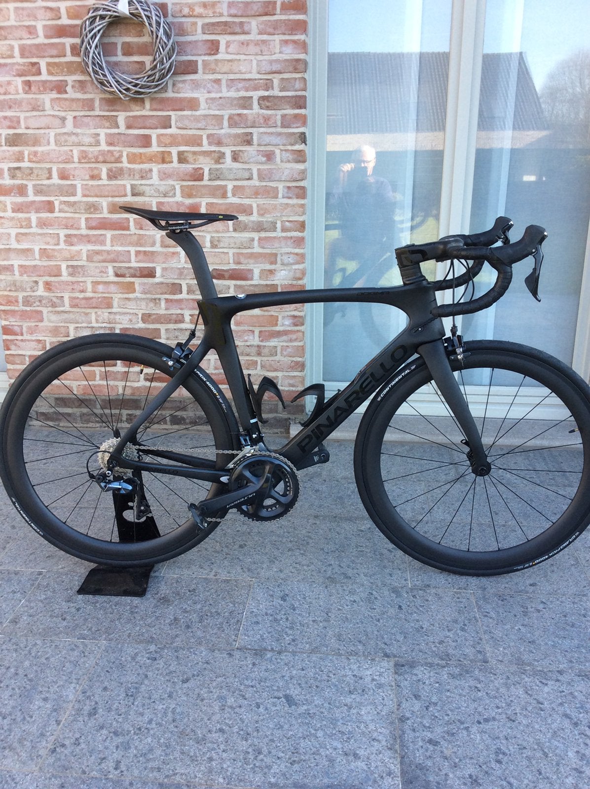 Pinarello F10 maat 55 all black, Vélos & Vélomoteurs, Vélos | Vélos de course, Enlèvement, Utilisé, Carbone, Frein sur jante