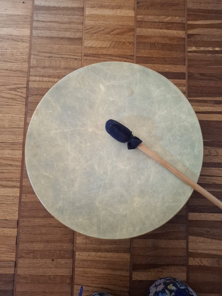Tambour/tambour sur cadre Remo Buffalo 40 cm avec batteur, Enlèvement, Comme neuf, Tambour