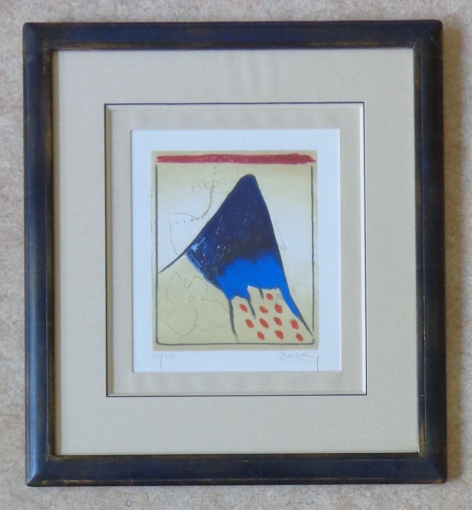 HORST BECKING / FIGURATIE / KLEURETS / 55x50cm / KADER / SIG, Antiek en Kunst, Kunst | Litho's en Zeefdrukken, Gesigneerd, Ophalen of Verzenden