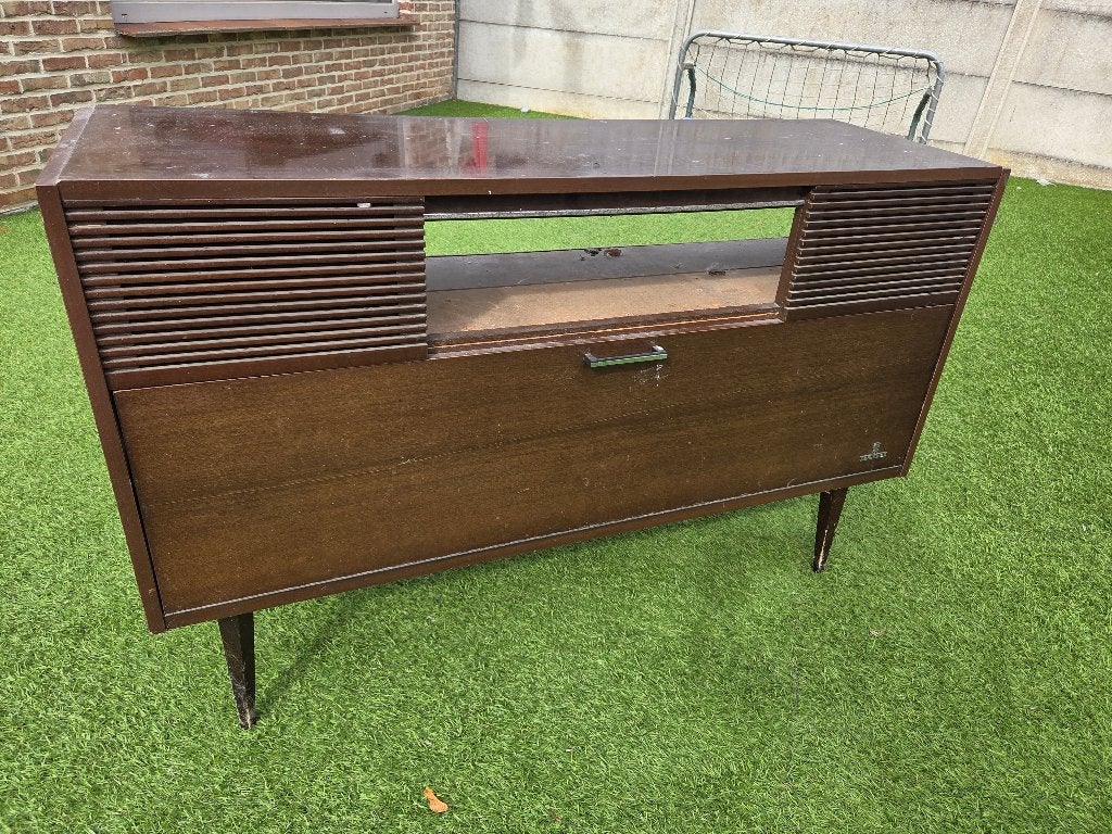 Vintage Gründig radiokast, Ophalen, Gebruikt