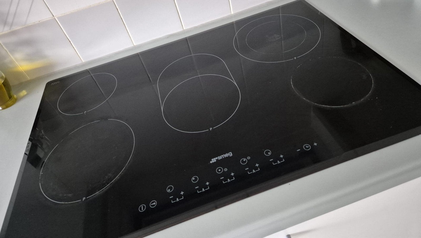 Universele kookplaat keramisch 80 cm smeg, Ophalen, 80 cm