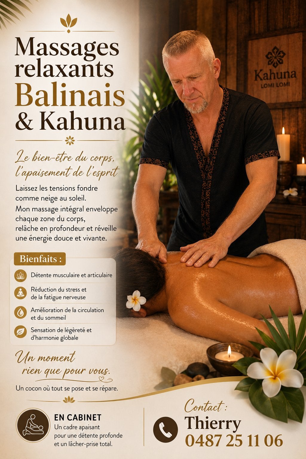 Massage a l’ huile chaude!!, Massage relaxant