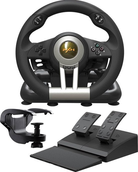 gaming stuur met pedalen - PXN V3pro, Games en Spelcomputers, Ophalen of Verzenden, Zo goed als nieuw, PC, Racestuur