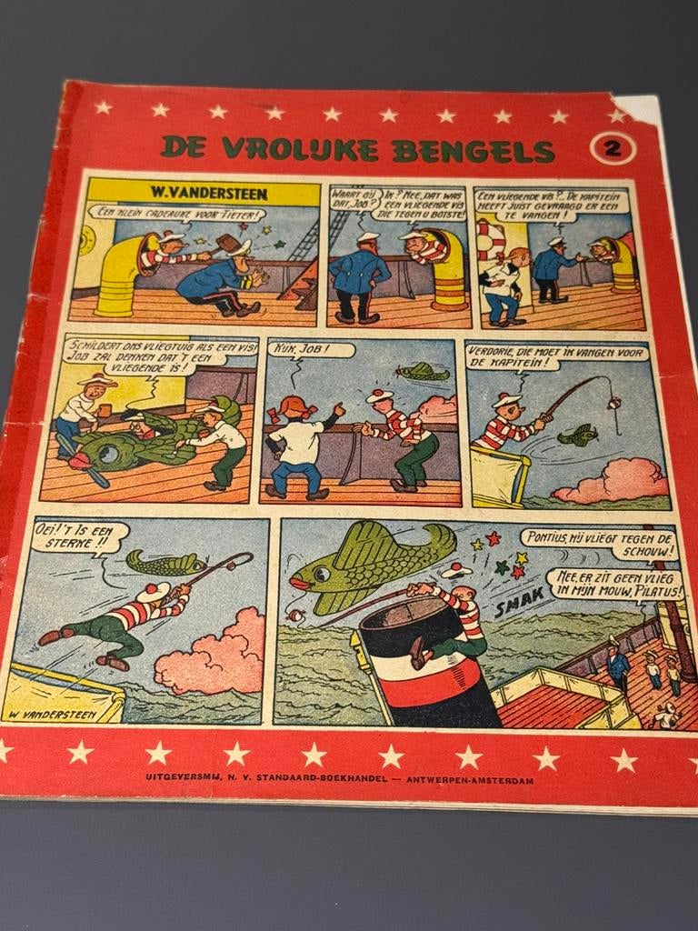 De vrolijke bengels 2(1ste druk 1959) W.Vandersteen, Boeken, Eén stripboek, Ophalen of Verzenden, Gelezen