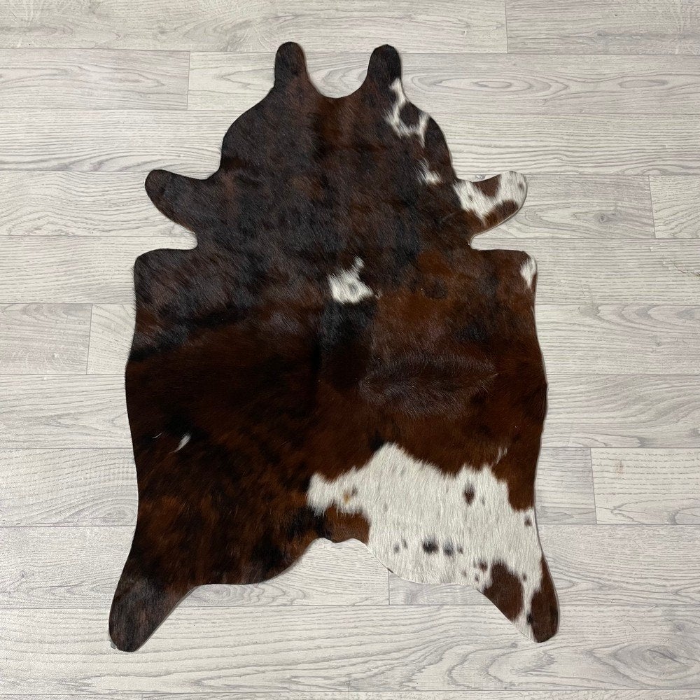 Mini koeienhuid bruin wit zwart 90x60cm #455 | Lederstore, Meerkleurig, Wandkleed, Nieuw, Ophalen of Verzenden