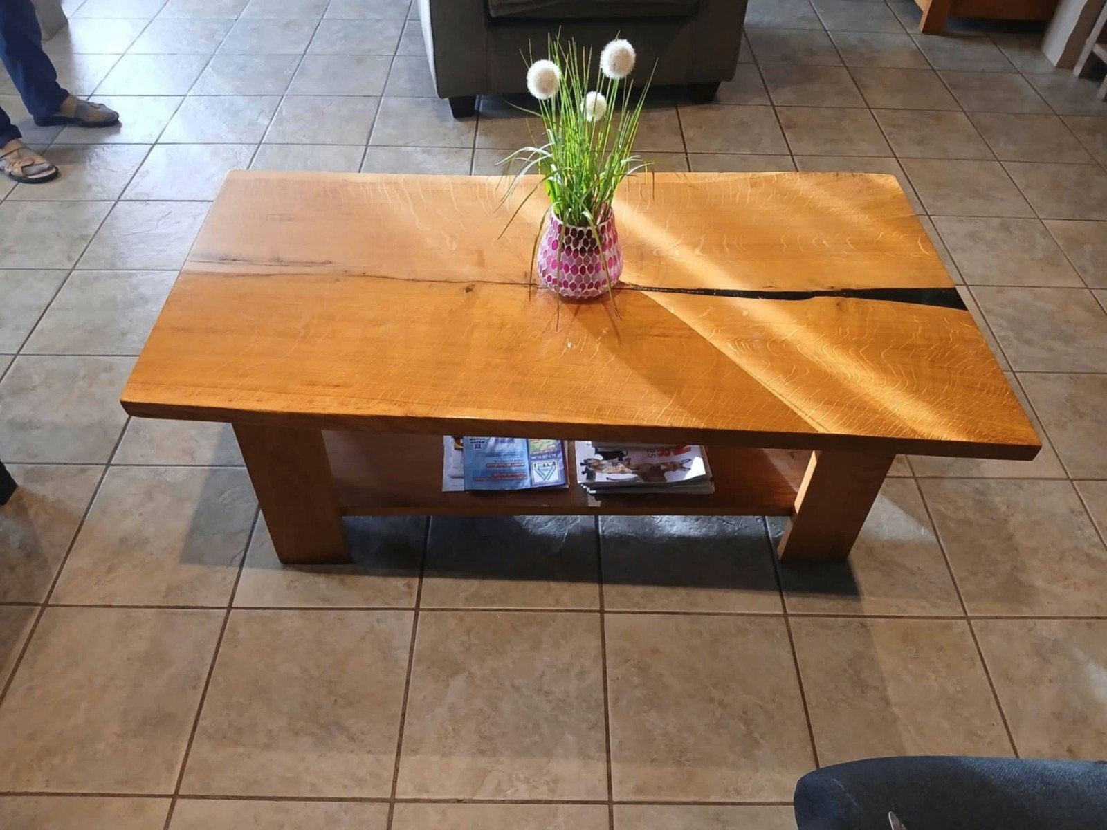 eiken salontafel, Huis en Inrichting, Ophalen
