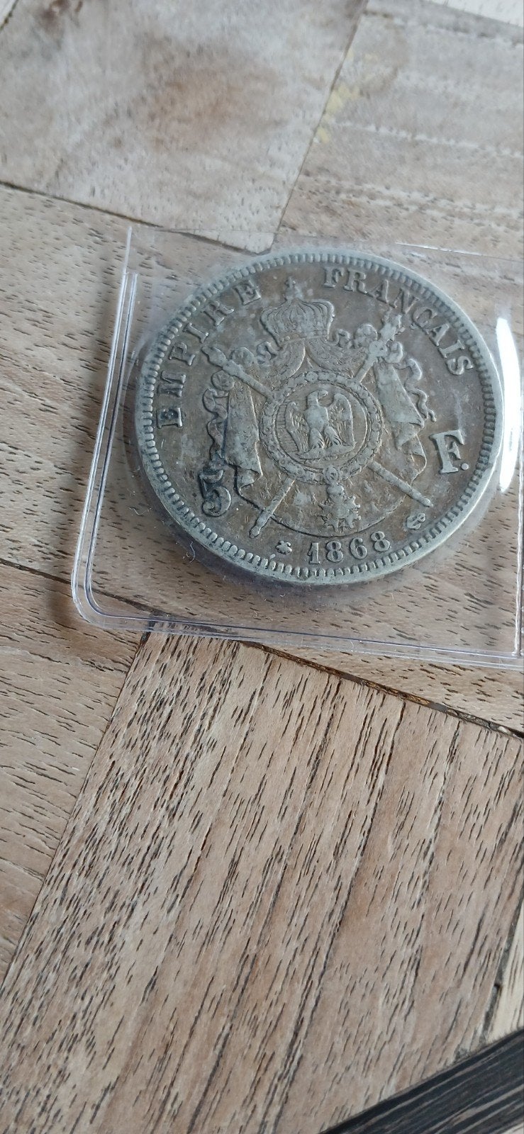 zilveren 5 Francs 1868 Napoléon III, Verzamelen, Ophalen of Verzenden