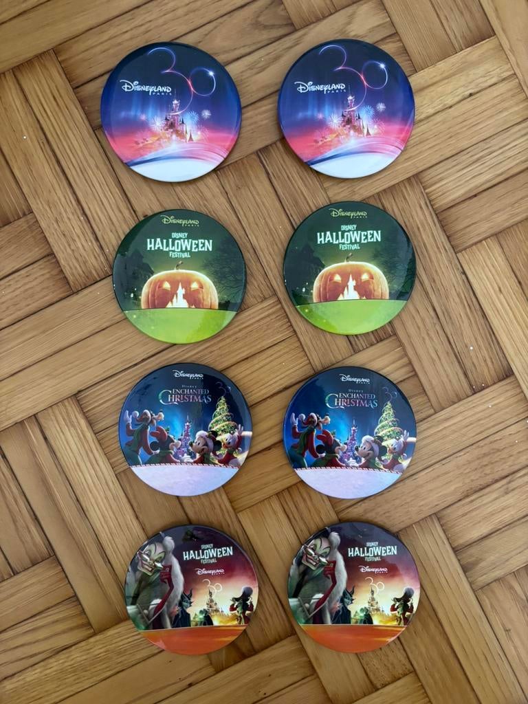Buttons badges Disneyland Paris, Collections, Enlèvement ou Envoi, Neuf, Figurine, Bouton