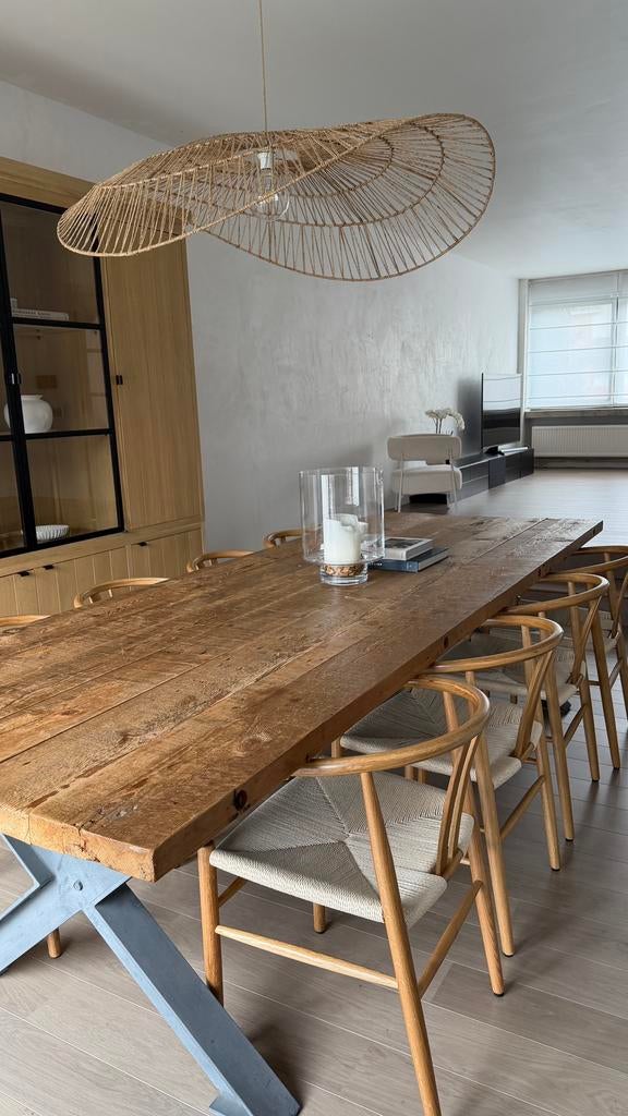Eetkamertafel hout uitstekende staat, Ophalen, Zo goed als nieuw