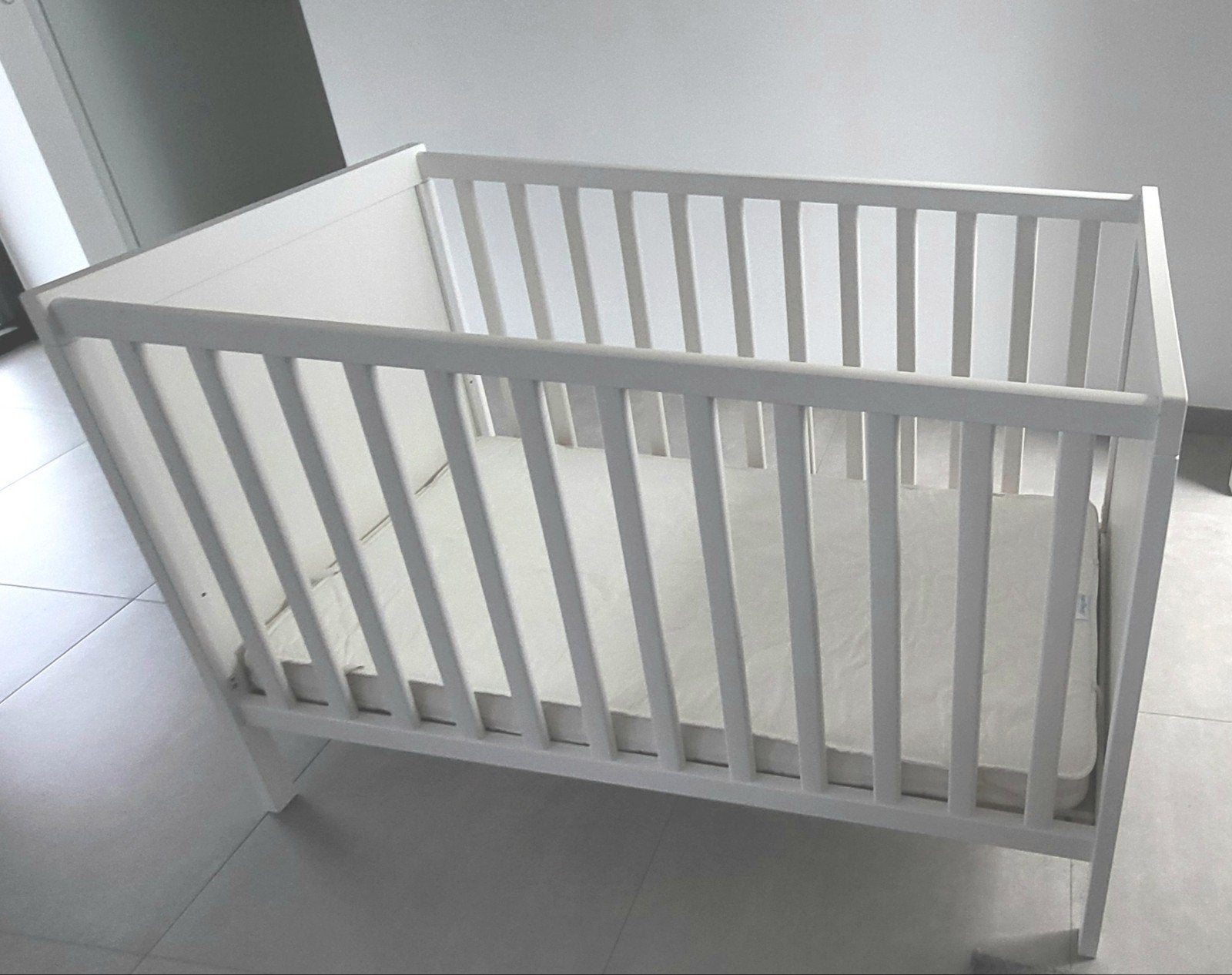 babybed 120x60, Ophalen, Zo goed als nieuw, Ledikant