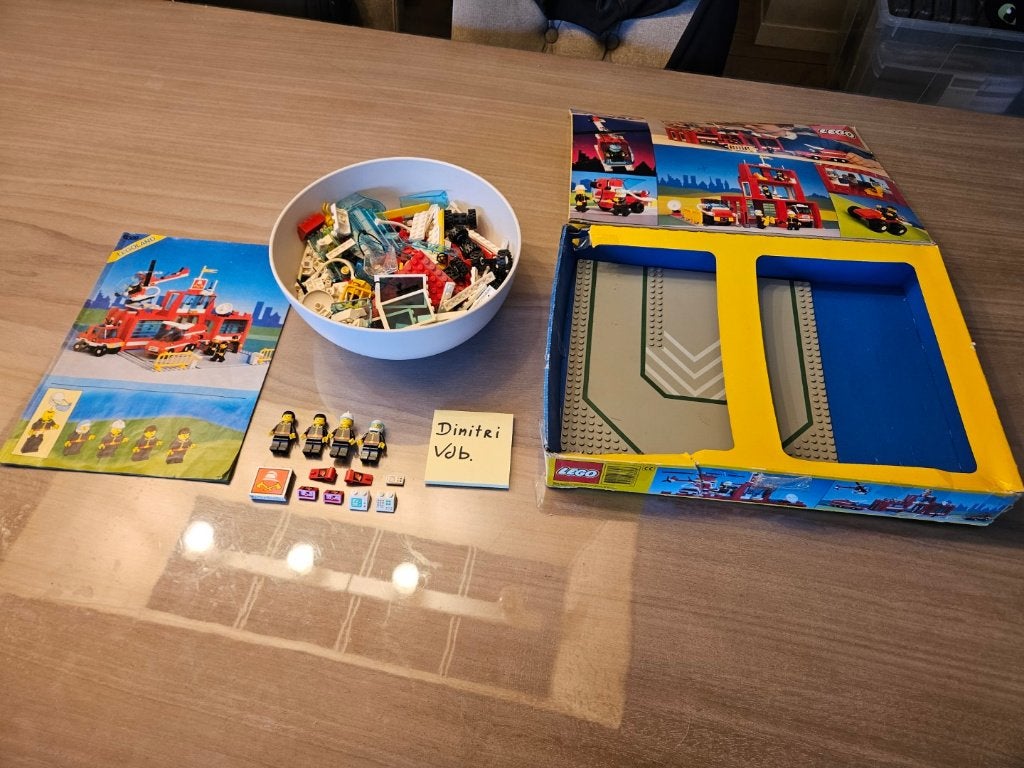 LEGO Classic town fire 6389 Fire Control Center MET DOOS, Enlèvement ou Envoi, Lego, Ensemble complet, Comme neuf