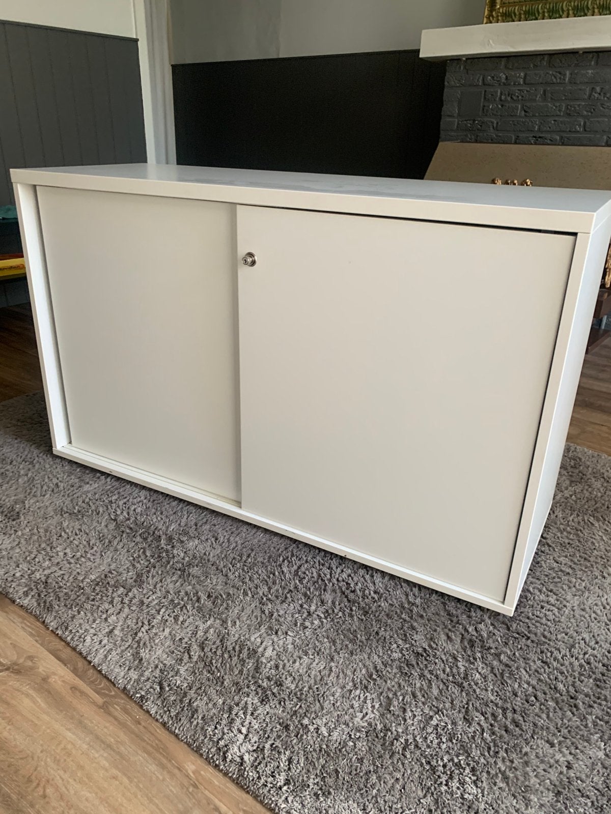 Bureau kast, Huis en Inrichting, Ophalen, Zo goed als nieuw, Wit, Hout
