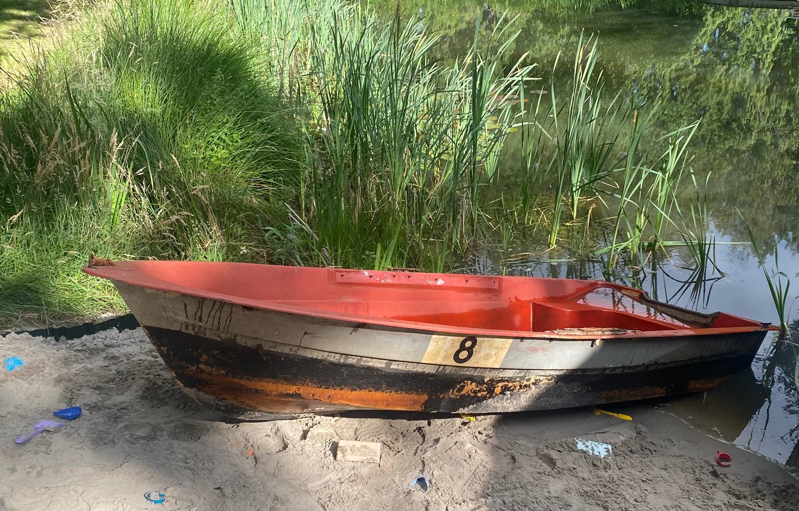 Roeiboot, Enlèvement, Utilisé, Polyester, Bateau de pêche
