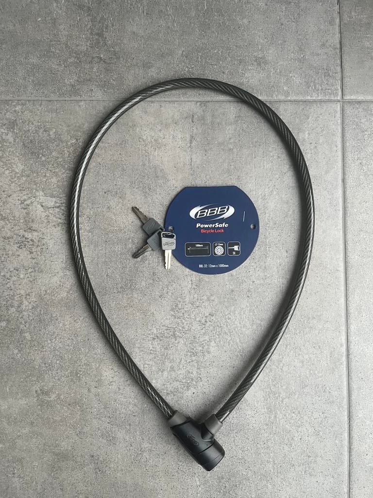 BBB PowerSafe fietsslot – zo goed als nieuw, Fietsen en Brommers, Fietsaccessoires | Fietssloten, Ophalen, Zo goed als nieuw, Kabelslot