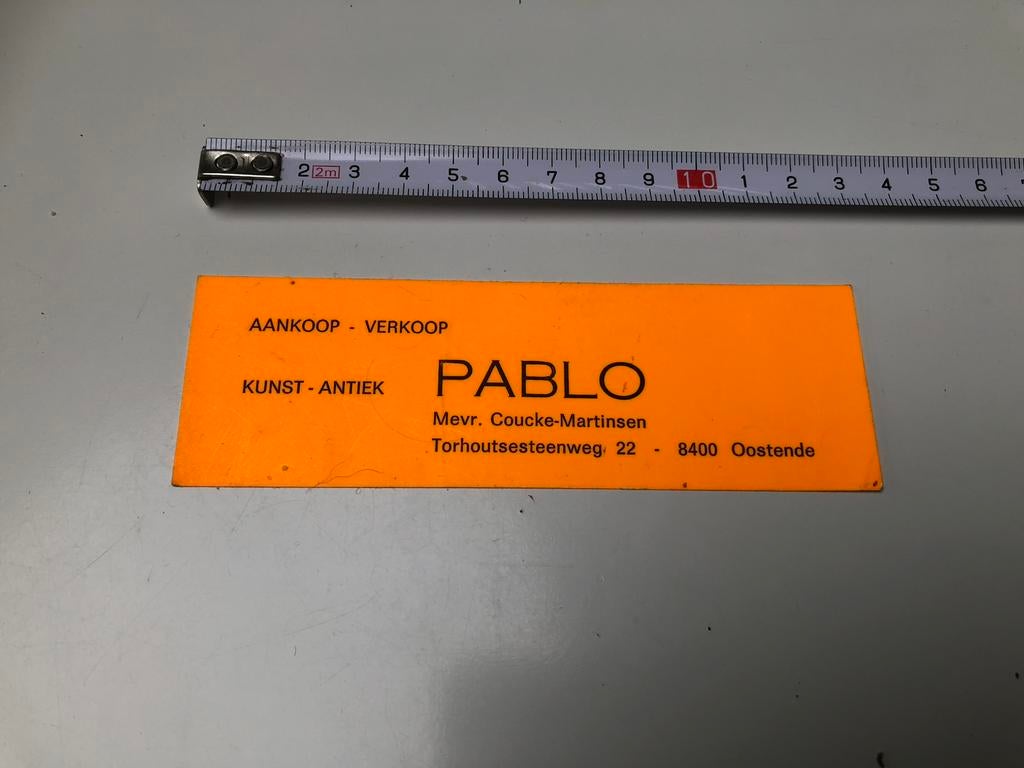 Sticker verkoopzaal pablo - Oostende, Verzamelen, Ophalen of Verzenden, Nieuw, Bedrijf of Vereniging