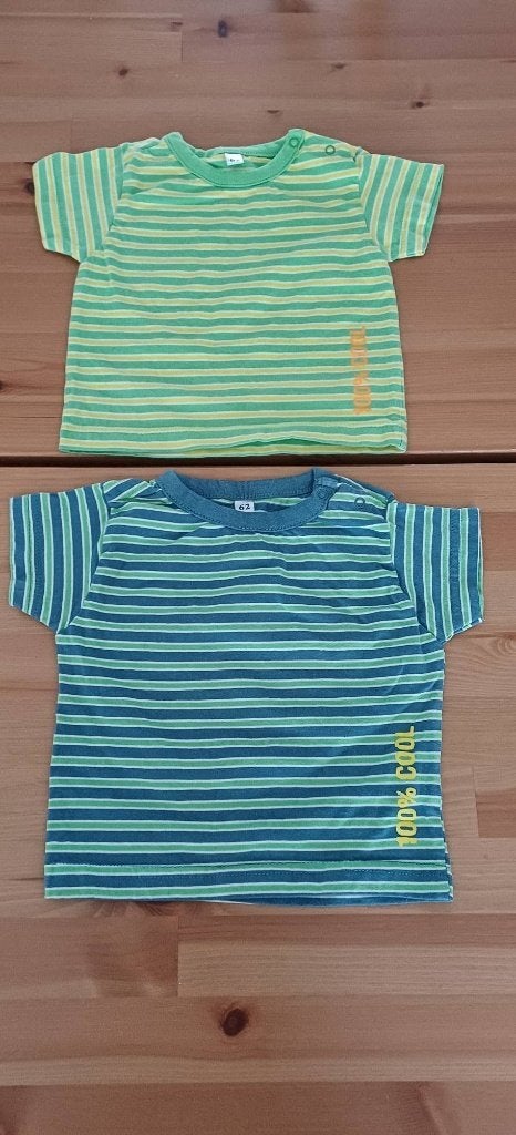 2 T shirts bébé taille 3 mois, Enlèvement ou Envoi, Comme neuf, Taille 62