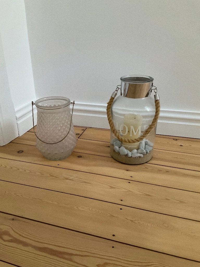 Twee windlichten of lantaarns, Ophalen, Windlicht, Gebruikt, Meerkleurig