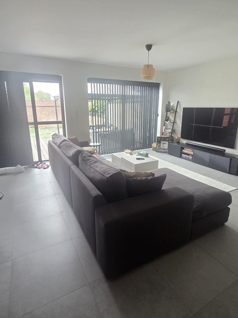 Sofa bankstel hoekbank, Ophalen, Stof, Gebruikt, 100 tot 125 cm