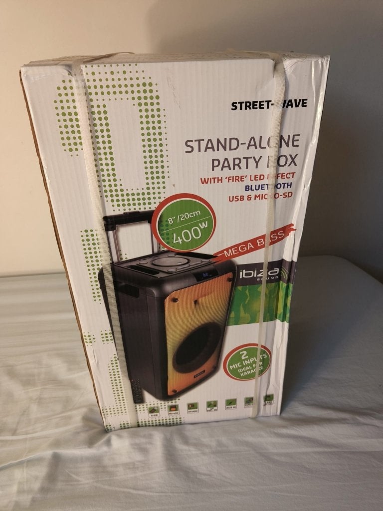 Draagbare speaker Ibiza  STREETWAVE 400W met Bluetooth, USB, Audio, Tv en Foto, Nieuw, Ophalen of Verzenden, Draagbare speaker