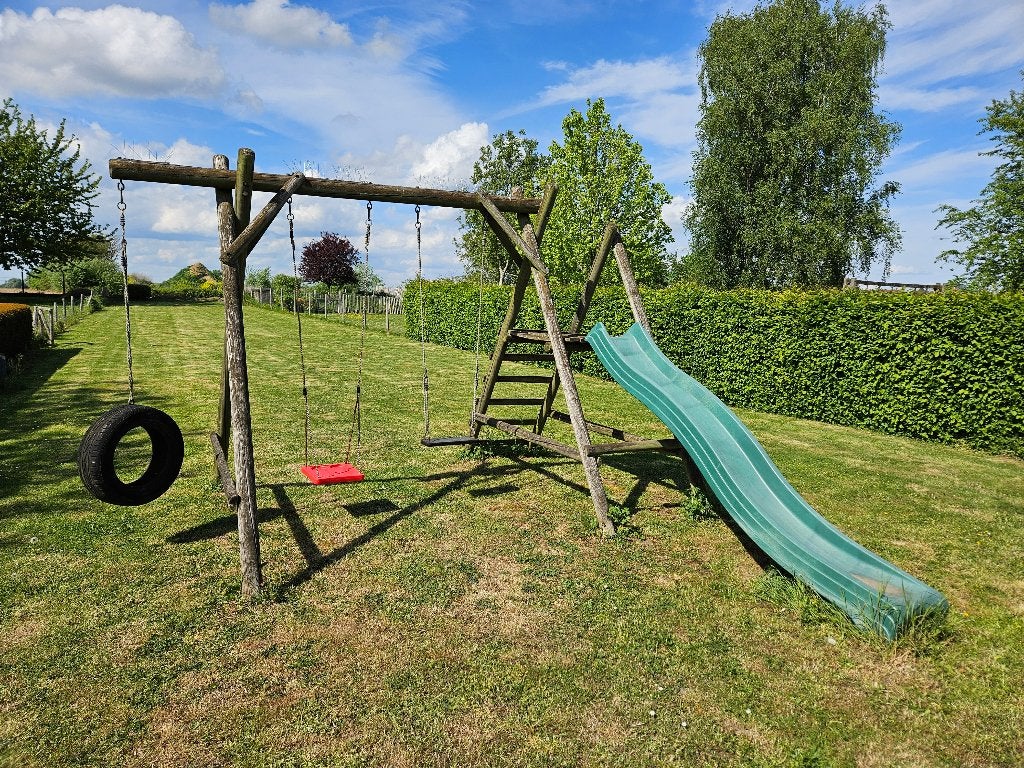 Houten schommel met glijbaan - gratis afhalen, Ophalen, Gebruikt, Glijbaan