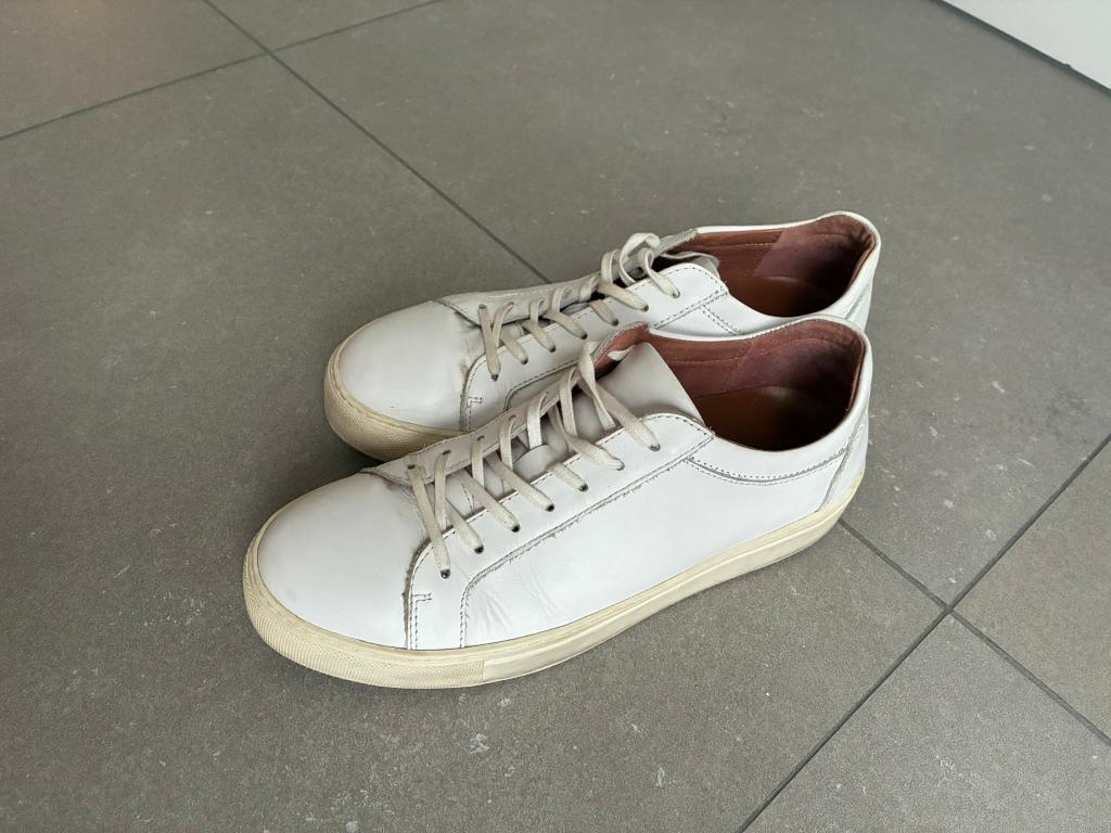 Witte sneakers van Selected (Maat 39), Wit, Ophalen of Verzenden, Sneakers, Gedragen