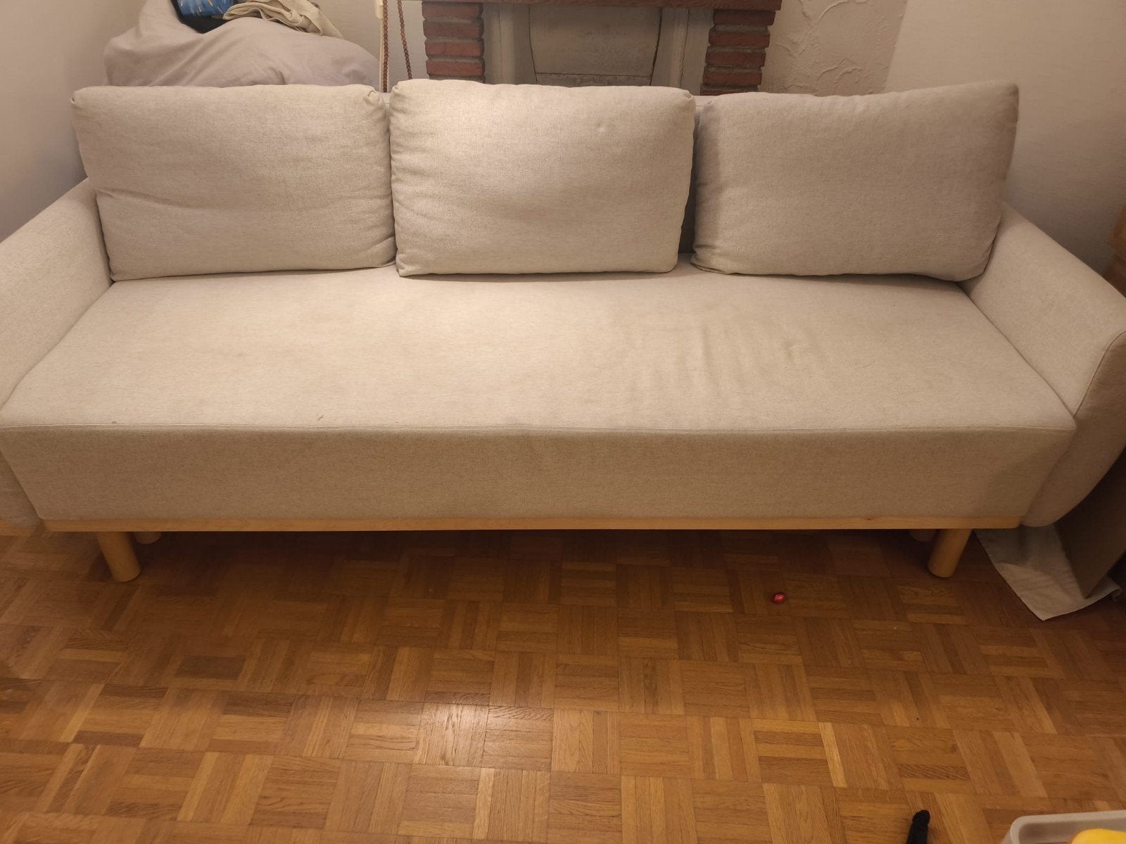Canapé convertible 3 places IKEA GRUNNARP – Beige, Maison & Meubles, Chambre à coucher | Canapés-lits, Beige, Enlèvement