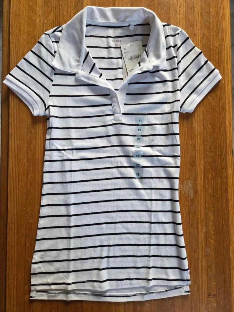 C&A polo t-shirt - maat XS - Nog volledig nieuw, Ophalen, Wit, Nieuw, Korte mouw