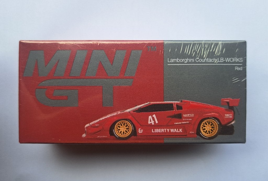 Lamborghini Countach LB-WORKS Red Mini GT, Hobby & Loisirs créatifs, Voitures miniatures | Échelles Autre, Neuf, Enlèvement ou Envoi