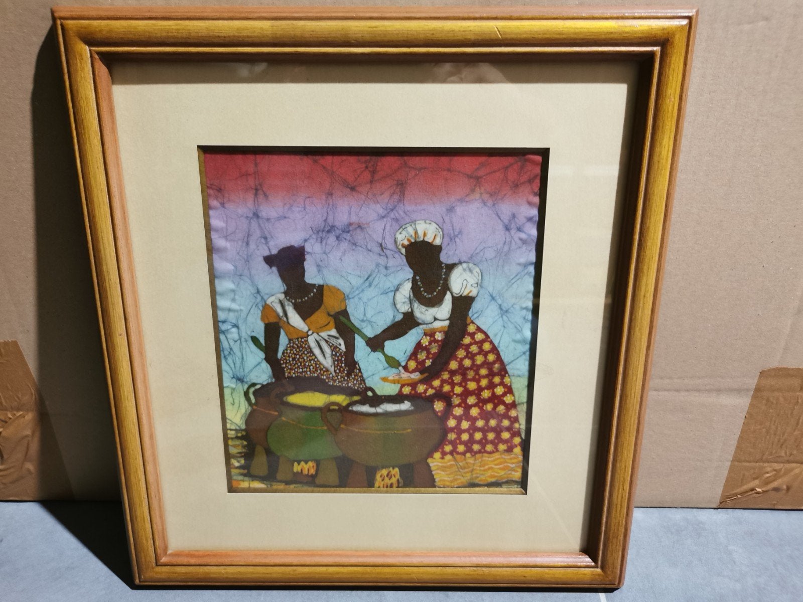 3 œuvres de batik du Brésil, Antiquités & Art, Enlèvement, Batik