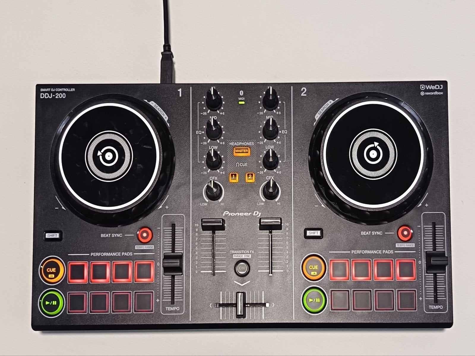 Pioneer DJ DDJ-200 – Excellent état + boîte et câbles, Muziek en Instrumenten, Ophalen, Zo goed als nieuw, Draaitafel, Pioneer