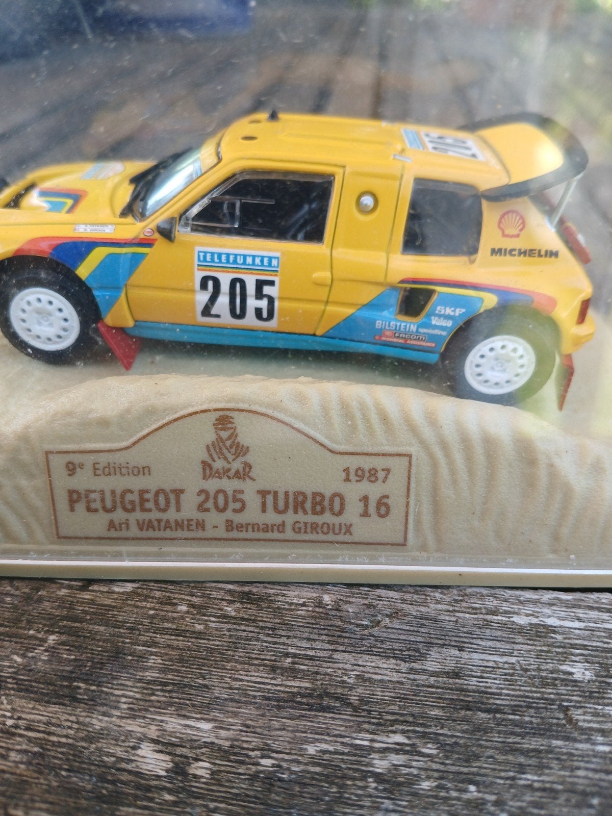 Peugeot 205 turbo 16 1987, Enlèvement