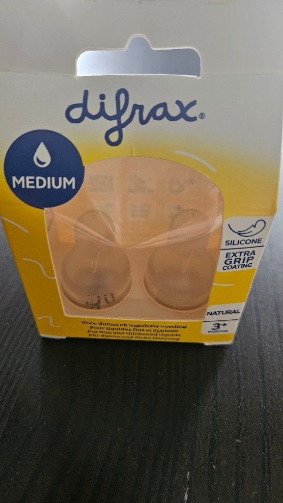 Spenen voor Difrax fles - medium, Difrax, Nieuw, Ophalen of Verzenden, Babyfles