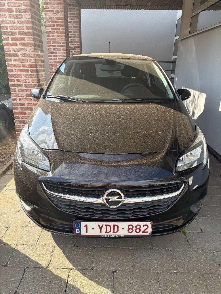 Opel Corsa 1.2i Enjoy, Auto's, Euro 6, 4 cilinders, 1229 cc, Zwart