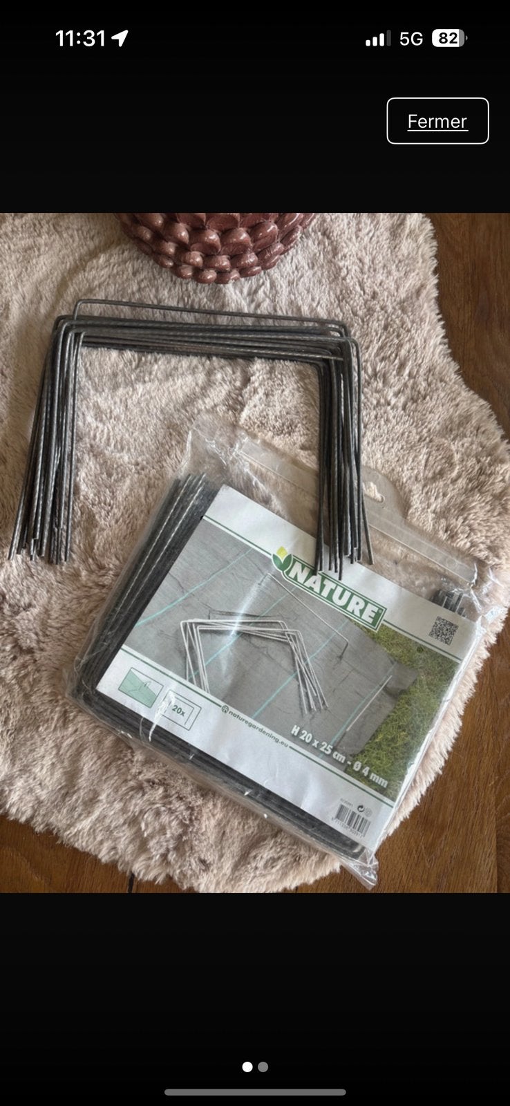 Agrafes pour toile jardin sol, Tuin en Terras, Plantenvoeding, Ophalen, Zo goed als nieuw