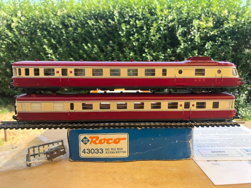 ROCO 43033 SNCF AUTORAIL RGP TEE X2781 ET REMORQUE XR7778 HO, Hobby & Loisirs créatifs, Trains miniatures | HO, Envoi, Utilisé