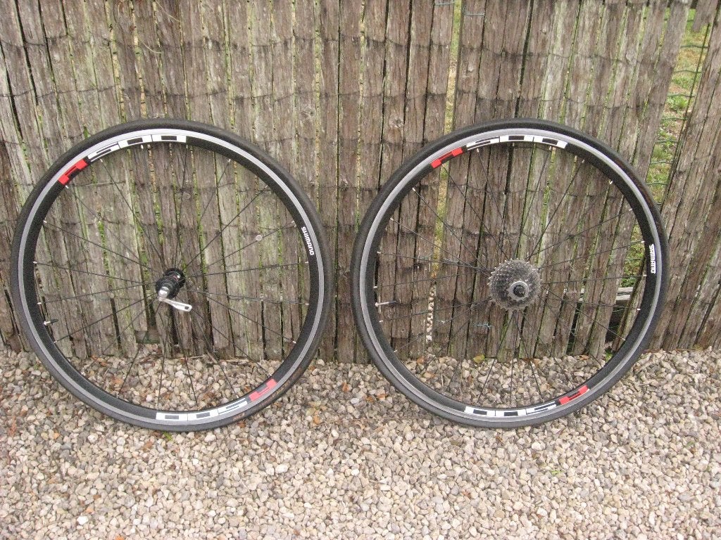 Shimano wielen WH-R501, Zo goed als nieuw, Aluminium, Shimano, Racefiets