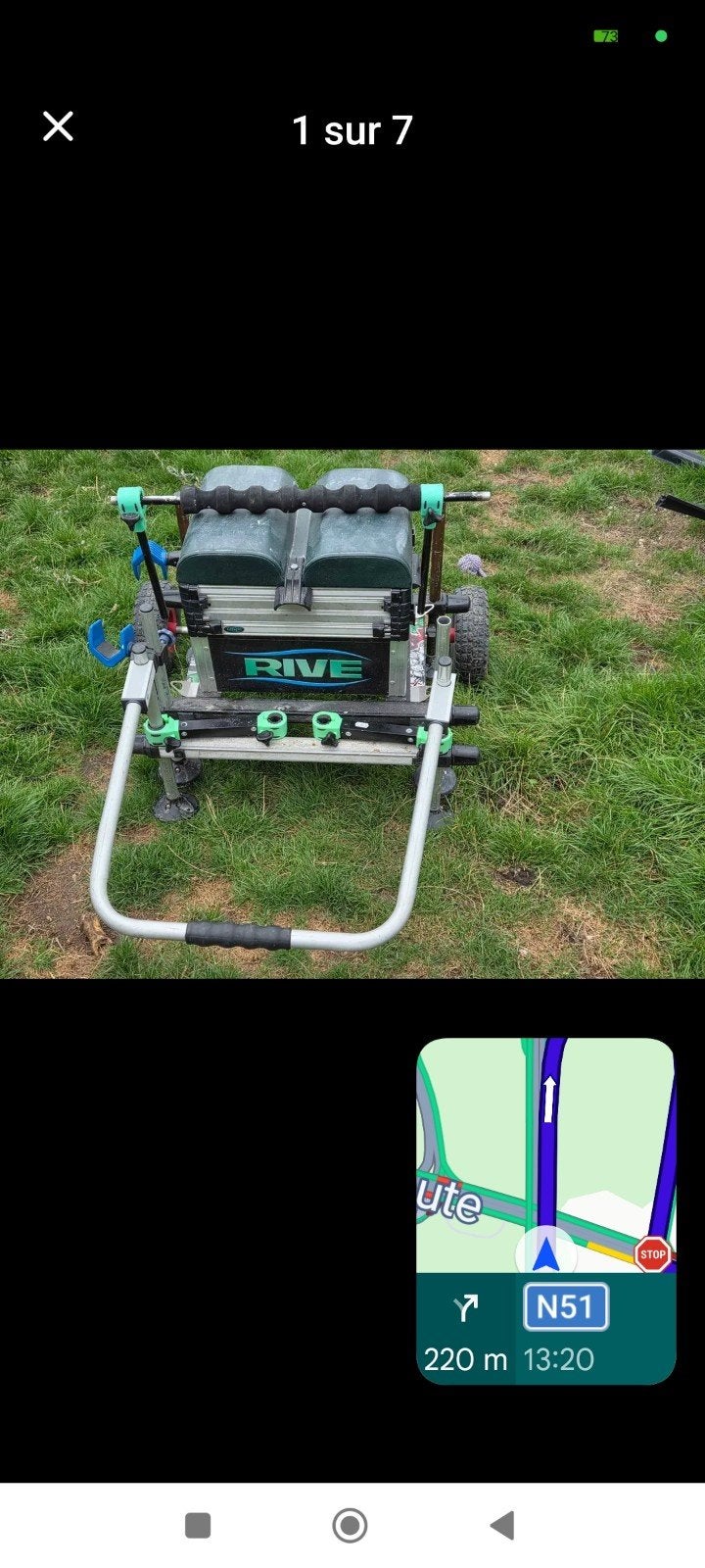 stations de pêche rive avec roue, Enlèvement, Comme neuf