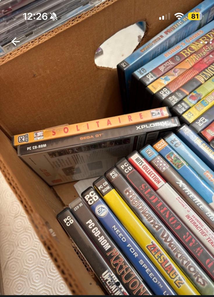 Lot CD-rom spellen, Alle leeftijden, Ophalen of Verzenden, Gebruikt