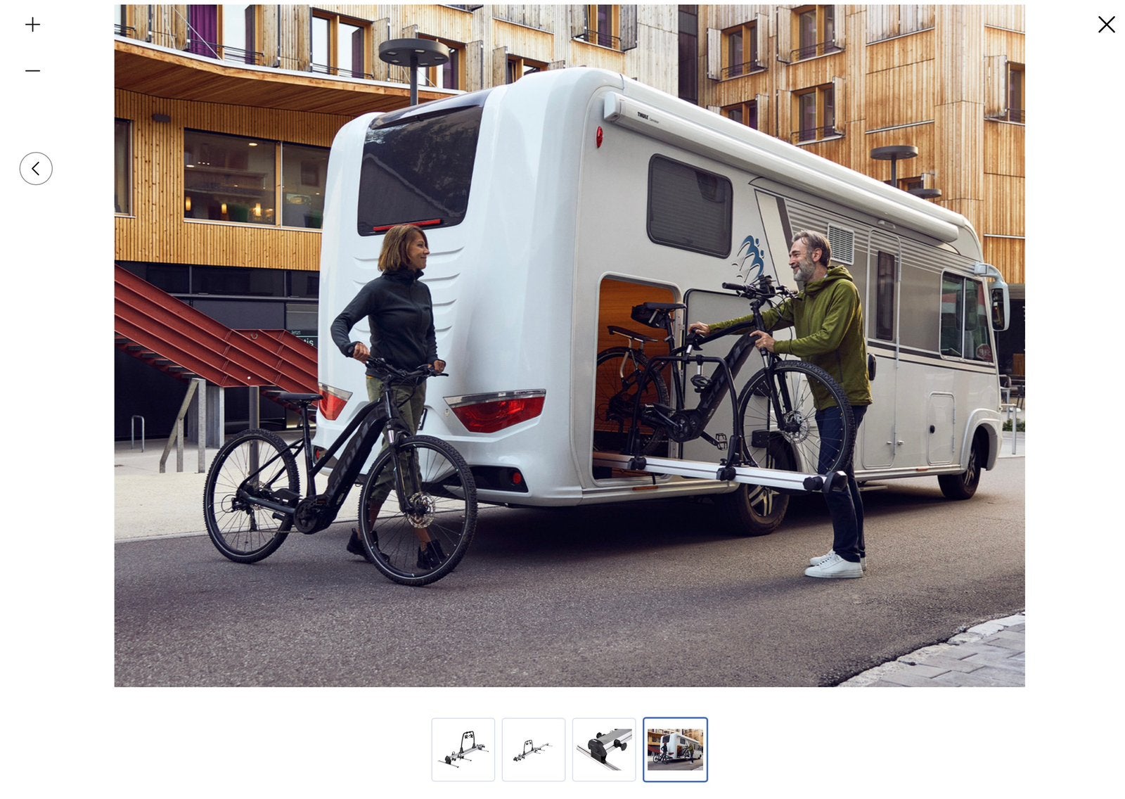 Thule VeloSlide Short fietsendrager voor campergarage, Caravans en Kamperen, Mobilhome-accessoires, Zo goed als nieuw, Ophalen