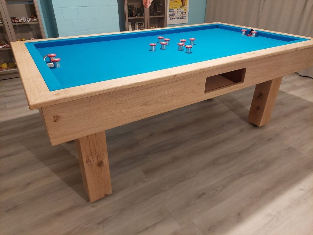 Billard à bouchon Block — chêne massif | ’t Clubke, Sports & Fitness, Enlèvement, Neuf, Table de billard