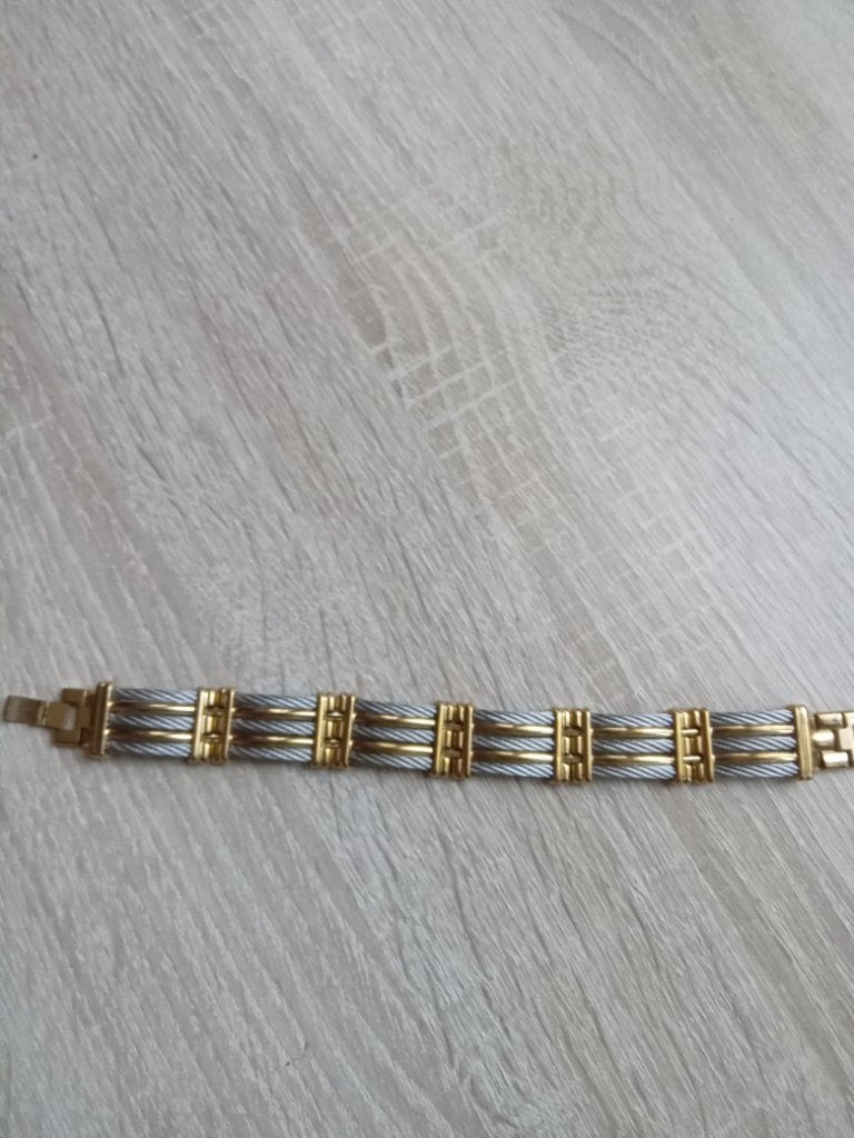 Bracelet, Bijoux, Sacs & Beauté, Enlèvement ou Envoi, Utilisé, Or, Acier