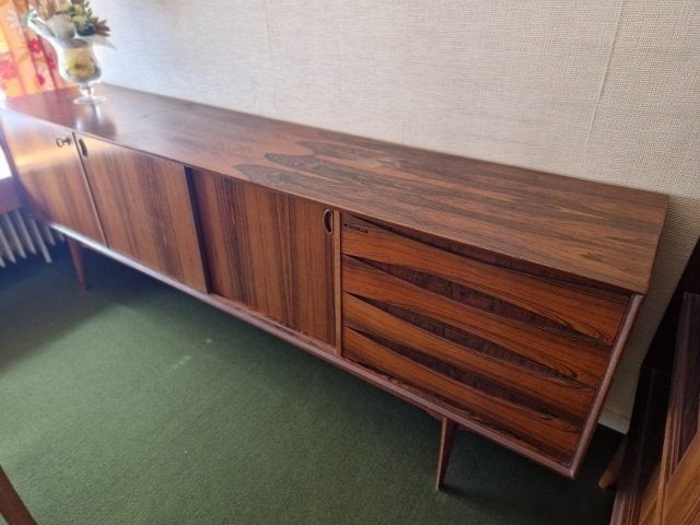 2 mooie vintage kasten (dressoir + halfhoge barkast), Antiek en Kunst, Ophalen