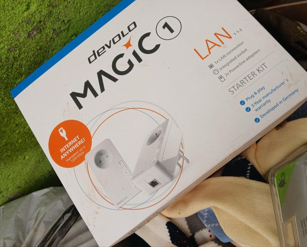 devolo Magic 1 LAN Starter Kit - powerline-adapter - tot 1.2, Computers en Software, Ophalen of Verzenden