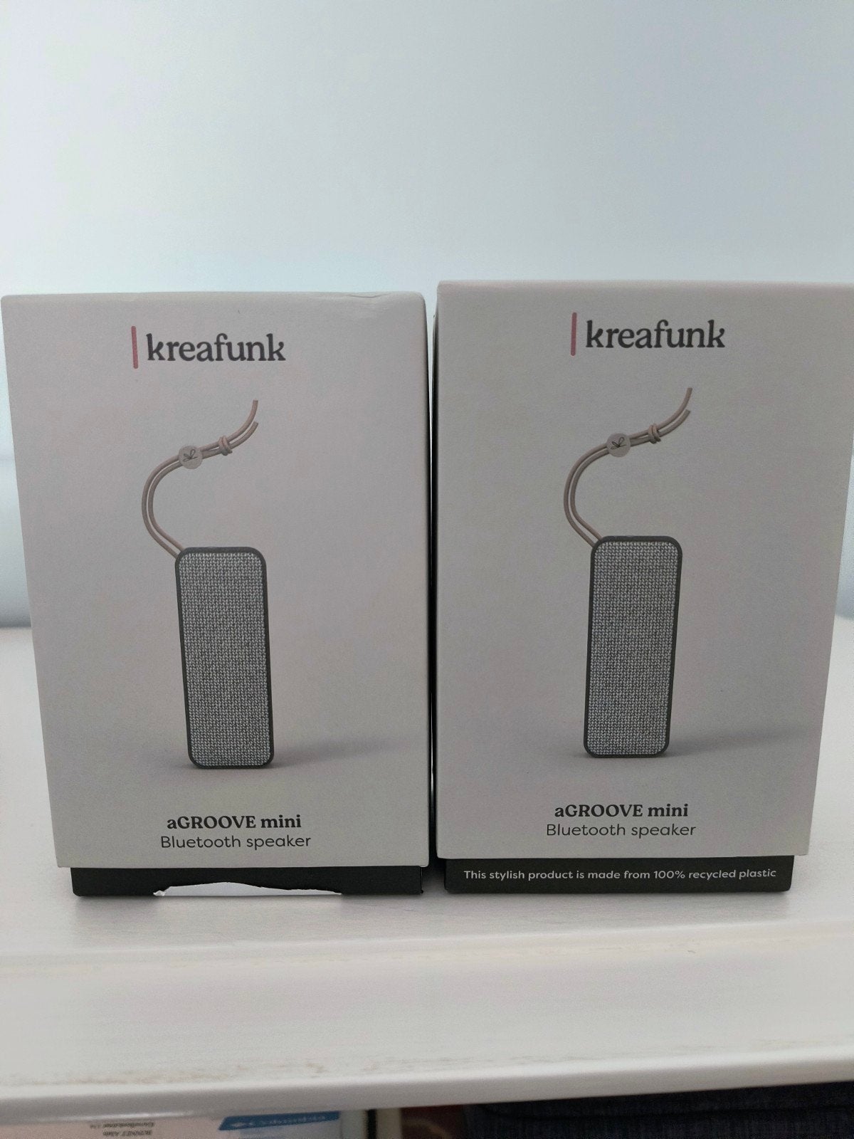 Kreafunk agroove mini speaker 2 stuks, Ophalen of Verzenden