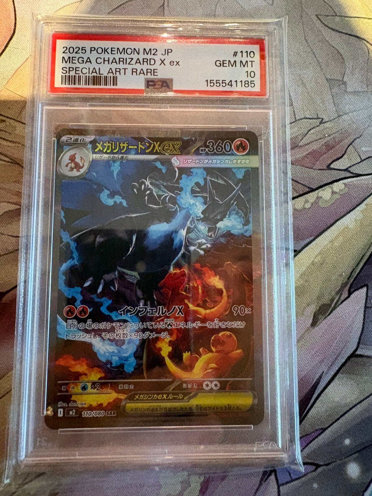 Mega Charizard psa 10, japans, pokemonkaart, mint, graded, Verzenden, Booster